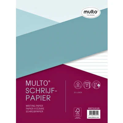 Afbeelding van Interieur Multo A4 23 rings lijn 100vel Pak a 100 vel 10 stuks