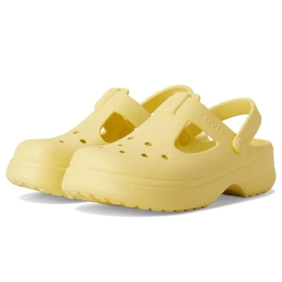 Afbeelding van Crocs Open schoenen &#039;Classic&#039; lichtgeel