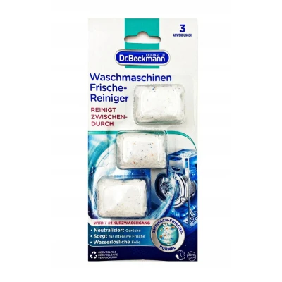Afbeelding van Dr. Beckmann Wasmachine versheidsreiniger in praktisch dopformaat 3 x 20g
