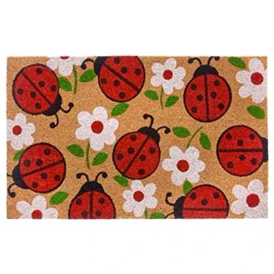 Afbeelding van Deurmat Ladybugs Kokos 123vloerkleed.nl is de online webshop voor vloerkleden en woonaccessoires.