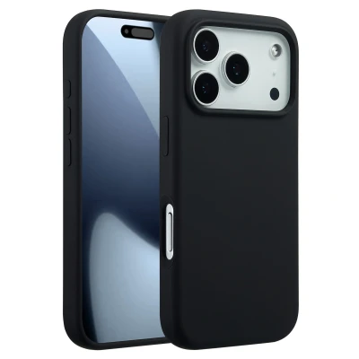 Afbeelding van Apple iPhone 17 Pro MagSafe Hoesje Siliconen en TPU (zacht) Accezz Softcase/Backcover Zwart Telefoonhoesje