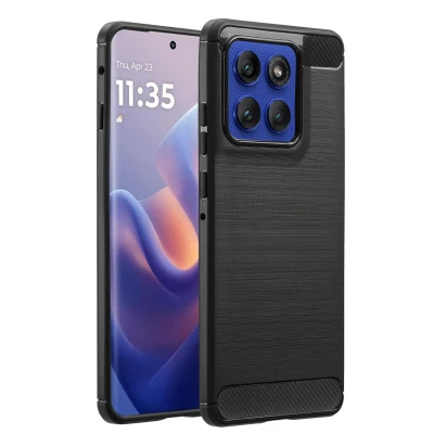 Afbeelding van Motorola Edge 60 Pro Hoesje Siliconen en TPU (zacht) imoshion Softcase/Backcover Zwart Telefoonhoesje