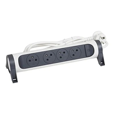 Afbeelding van Legrand 4V Stopcontact Premium +Sch +3M Grijs