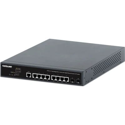 Afbeelding van INTELLINET 10 Port L2+ Managed PoE++ Switch 8x Gbit 2x SFP