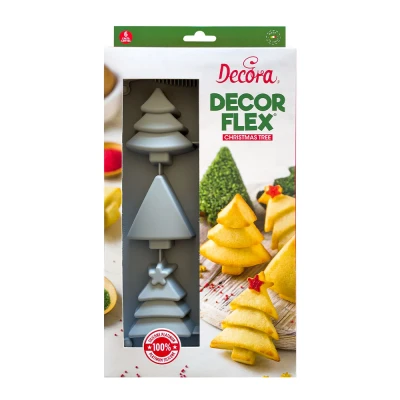 Afbeelding van Siliconen Bakvorm Kerstbomen 30x17x3(h) cm
