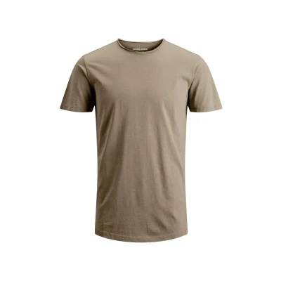 Afbeelding van Jack &amp; Jones Collo Rollino Tshirt basic, Heren, Maat: Large, Beige