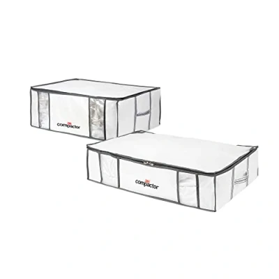 Afbeelding van Compactor Set van hoezen met vacuümzak Life XXL en L, 2 kisten, kastopslag, kleedkamer, verhuizing, compatibel stofzuiger vacuümpomp, kompres dekbedden, kussens kleding