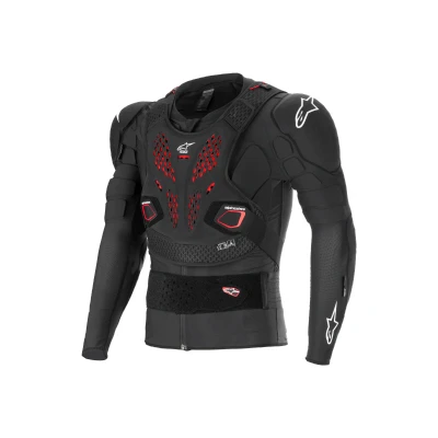 Afbeelding van Alpinestars 2025 Bionic Pro V3 Plasma Protectievest Zwart / Rood Wit maat M