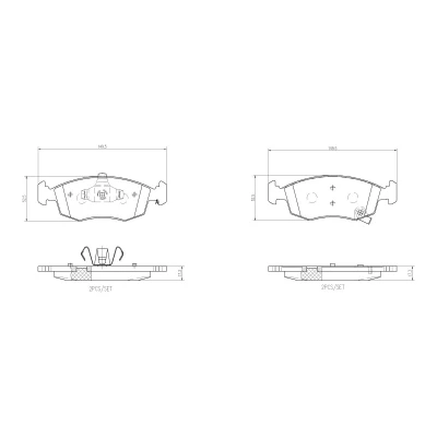 Afbeelding van Brembo Remblokset P 11 031