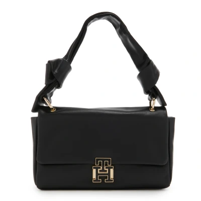 Afbeelding van Tommy Hilfiger Pushlock Shoulder BAG Handtas, Dames, Maat: One Size, Black