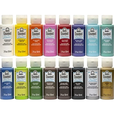 Afbeelding van FolkArt Glas schilderij Set, Multi, 59 ml (Pack van 16)