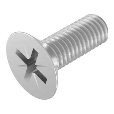 Afbeelding van SECCARO Verzonken schroef M6 x 16 mm, roestvrij staal V2A VA A2, DIN 965, kruiskop/PZ, volledige schroefdraad, 20 stuks