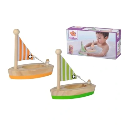 Afbeelding van Eichhorn Houten Zeilbootjes 2 stuks