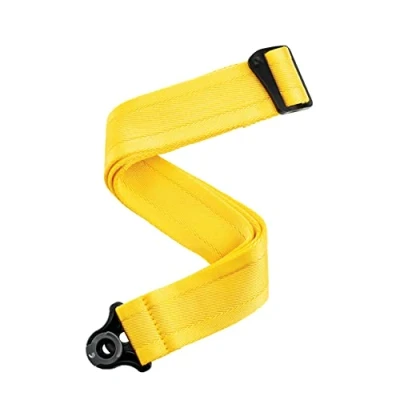 Afbeelding van D&#039;Addario Accessoires Auto Lock Gitaarband Akoestische &amp; Elektrische Gitaar Eenvoudig te gebruiken Locking Bandjes Gebruikt Bestaande Knoppen Nylon Geel