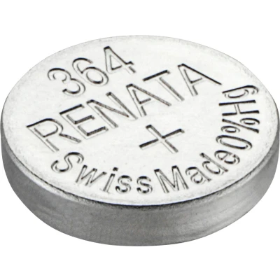 Afbeelding van Renata 364 / SR621SW zilveroxide knoopcel horlogebatterij 2 (twee) stuks Swiss Made