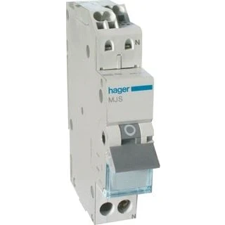 Afbeelding van Hager installatieautomaat 1p n 4 5ka c karakteristiek 4a qc quickconnect steekverbinding mjs504