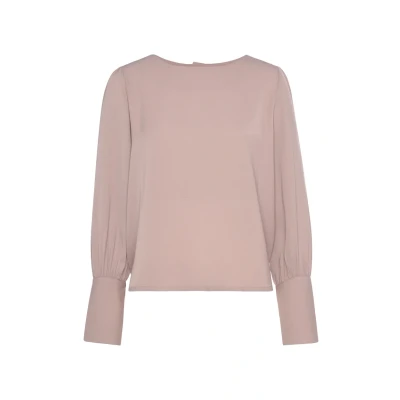 Afbeelding van Lascana Langarm Blouse, Dames, Maat: 36, Mauve