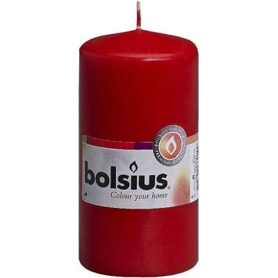 Afbeelding van Bolsius Stompkaars Rood Multi verpakking 10x1ST