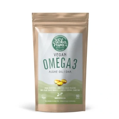 Afbeelding van Omega 3 Algenolie Vegan (90 capsules, 250mg DHA) Beter dan Visolie