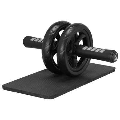 Afbeelding van H&amp;S Ab Roller voor Krachttraining Apparatuur Rolwiel Buikspieren met Extra Dikke Kniebeschermermat Dubbele Glijwielen