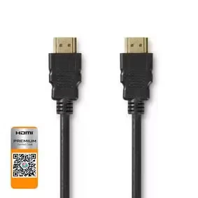 Afbeelding van HDMI kabel 2.0b Nedis 1 meter (4K@60Hz, HDR, Zwart)