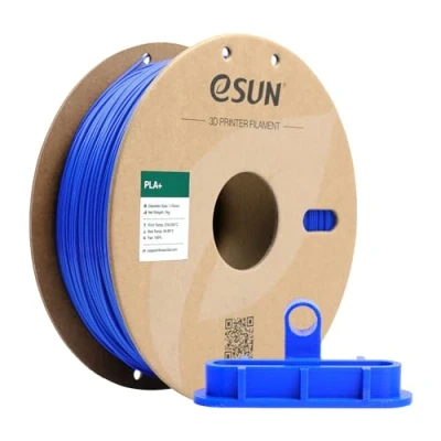 Afbeelding van eSUN PLA+ Filament 1.75mm, 3D Printer PLA Plus, Maatnauwkeurigheid +/ 0.03mm, 1kg Spoel (2.2 LBS) Print voor Printers, Blauw