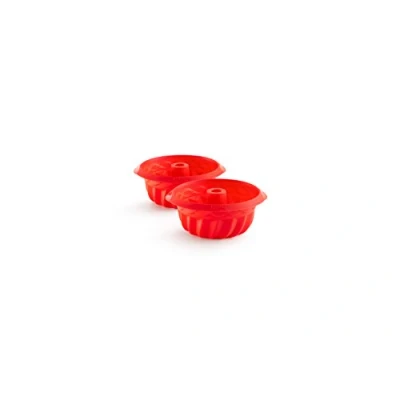 Afbeelding van Lékué 0710600R01M017 Mini Savarin, rood, 15 cm, 2 stuks