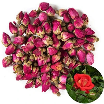Afbeelding van TooGet Gedroogde bloemen van rode rozenblaadjes, natuurlijk, groot, 225 g