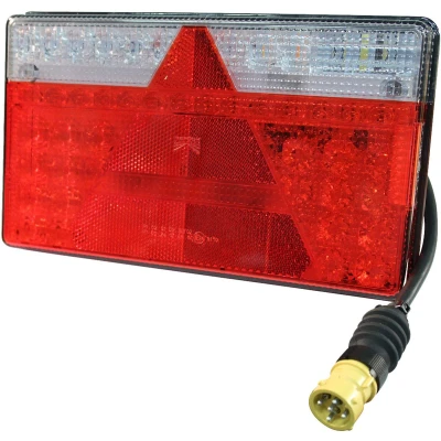 Afbeelding van Achterlicht Aspöck Multiled II links 5 PIN&#039;s bajonet yellow +0.5m kabel, x 1mm² Aspock Achterlichten BouwmanAanhangwagens.nl