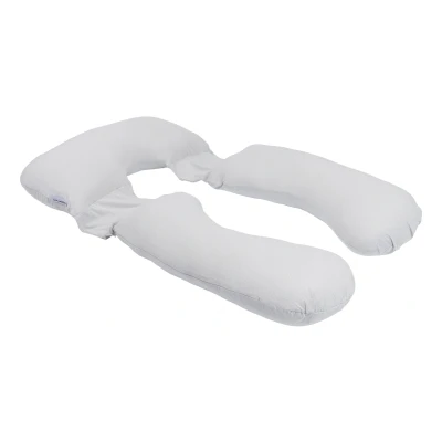 Afbeelding van Doomoo Maxxy XXL Zwangerschapskussen Premium vezelvulling voor optimale ondersteuning en comfort Bio katoen Little Dots Grey