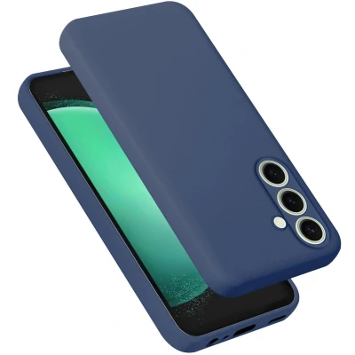 Afbeelding van Cadorabo Hoesje geschikt voor Samsung Galaxy S24 FE in LIQUID BLAUW Beschermhoes gemaakt van flexibel TPU silicone Case Cover