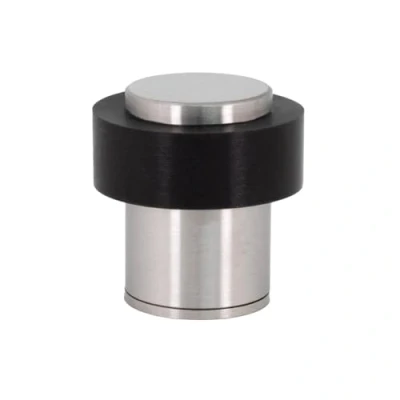 Afbeelding van EVI Herrajes deurstopper roestvrij staal 24 x 35 mm geschroefde schroefdraadbasis matte afwerking inclusief schroef + montageplug Mod. I 199/24X35 CBAM