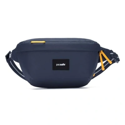 Afbeelding van Pacsafe GO Sling Pack 2.5 L RFID blokkerend Anti diefstal Tas Waterafstotend Beveiligde Festival Reistas Schoudertas Dubbele Beveiligingsgesp met Snelsluiting Veelzijdige Opbergtas Gerecycled Polyester Blauw
