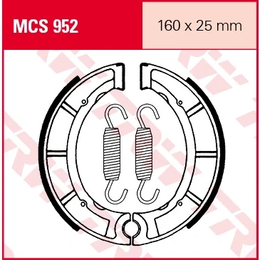 Afbeelding van Remschoenset TRW MCS952