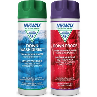 Afbeelding van Nikwax Down Wash Direct Wasmiddel &amp; Proof Impregneermiddel 300ML Kleurloos Onderhoud Kleding