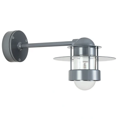 Afbeelding van Louis Poulsen Albertslund wandlamp korte arm grijs
