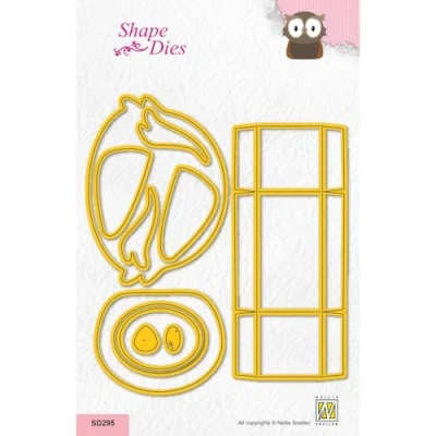 Afbeelding van Nellie&#039;s Choice Shape Die Giftbox Owl SD295