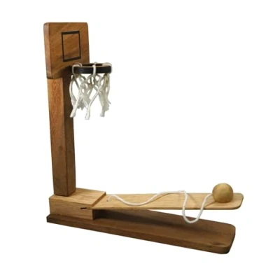 Afbeelding van LOGOPLAY Basketbal behendigheidsspel van hout
