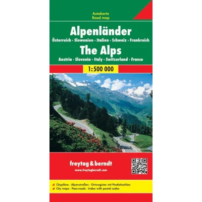 Afbeelding van F&amp;B Alpenlanden 2 zijdig: Wegenkaart 1:500 000: AK 2701