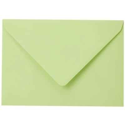 Afbeelding van Clairefontaine 555472C verpakking met 20 enveloppen pollen gevoerd, formaat C5 (16,2 x 22,9 cm), 120 g, ideaal voor je uitnodigingen en correspondentie, knappergroen, 1 stuk