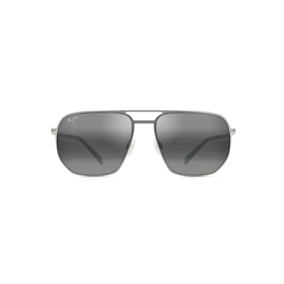 Afbeelding van Maui Jim Shark&#039;s Cove uniseks bril voor volwassenen, Titanium, 55/18/145