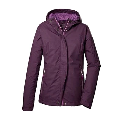 Afbeelding van killtec Dames Functioneel jack/outdoorjack met capuchon KOS 68 WMN JCKT, dark aubergine, 34, 41347 000
