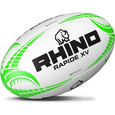 Afbeelding van Rhino Rapide XV Rugbybal Wit Maat 4
