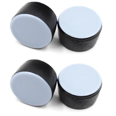 Afbeelding van cyclingcolors 4 x stoeldoppen, rond, met PTFE glijvlak, voetkappen teflon glijders, doppen, 25 mm