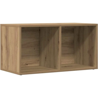 Afbeelding van vidaXL LP Opbergbox 69,5x34x36 cm bewerkt hout artisanaal eikenkleurig
