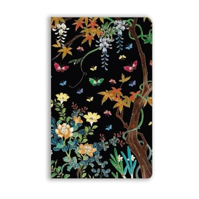 Afbeelding van Flame Tree Soft Touch Journals Ashmolean Museum: Cloisonné Casket with Flowers and Butterflies (Soft Journal)