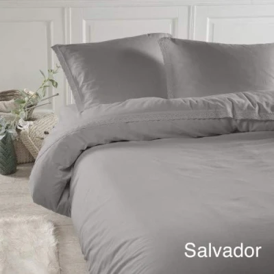 Afbeelding van Papillon Salvador dekbedovertrek tweepersoons 200 x 200/220 Taupe