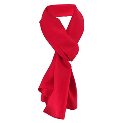 Afbeelding van TigerTie Dames chiffon halsdoek in eenkleurig unicolor doekgrootte 160 cm x 36 Made Italy, verkeersrood, Tuchgröße