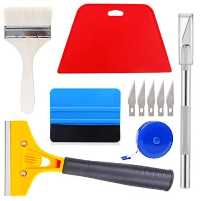Afbeelding van Ewrap Behang Opknoping Kit Gereedschap Wallpaper smoothing tool met Paint Brush, Wallapaper Schraper, Rode rakel, Meetlint
