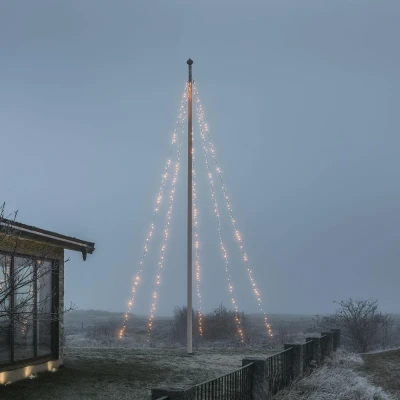 Afbeelding van Vlaggenmast kerstboom 5 x 8 meter Konstsmide (500 LEDs, Buiten)